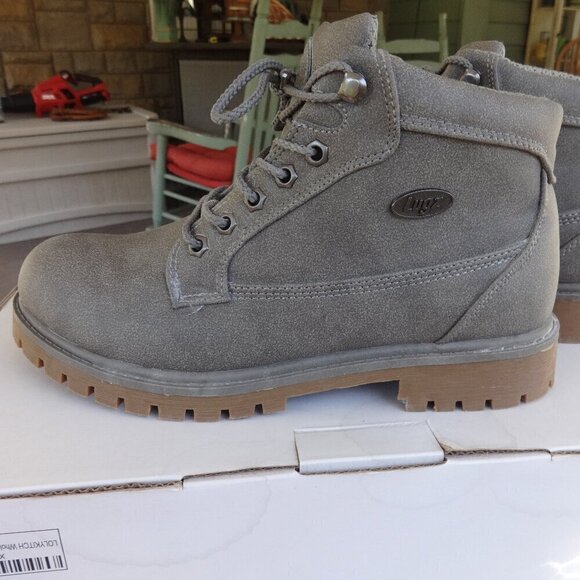 LUGZ Mantle Mid women's size 9 Grey desert style boots slip resistant mid weight - Picture 6 of 16